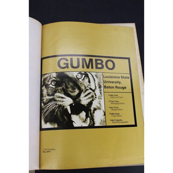 1977 LSU Louisiana State University Annual GUMBO YEARBOOK Hardcover Tigers - Picture 3 of 6